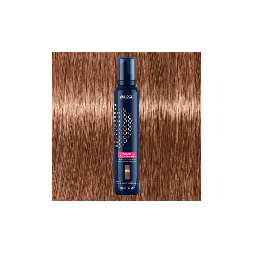 Indola Professional Color Style Mousse 200ml - Med Brown
