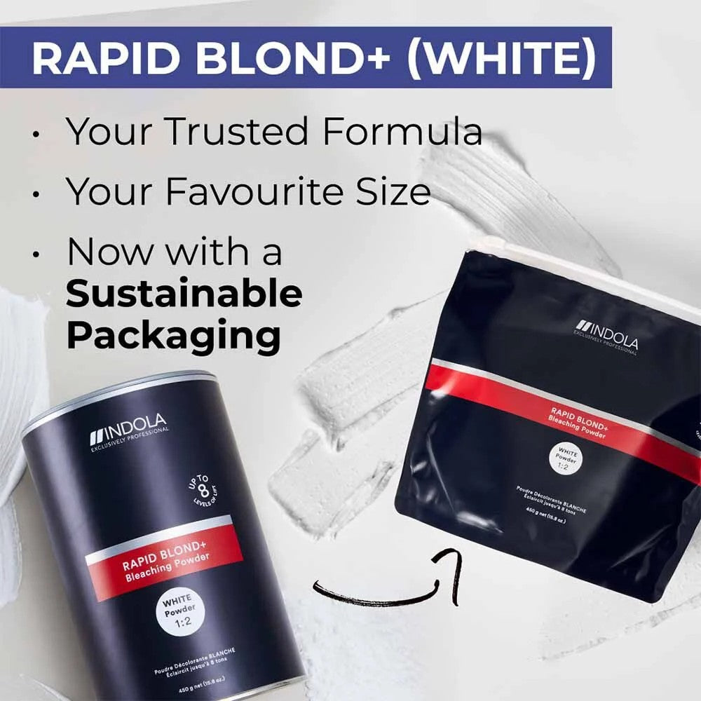 Indola Profession Rapid Blonde Dust Free Bleach 450g - White
