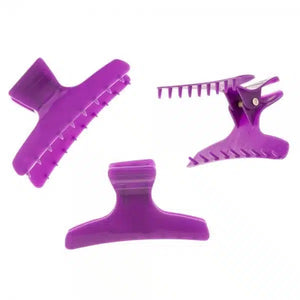 Hair Tools Purple Butterfly Clamp Large (12)