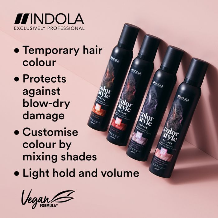 Indola Professional Color Style Mousse 200ml - Medium Blonde