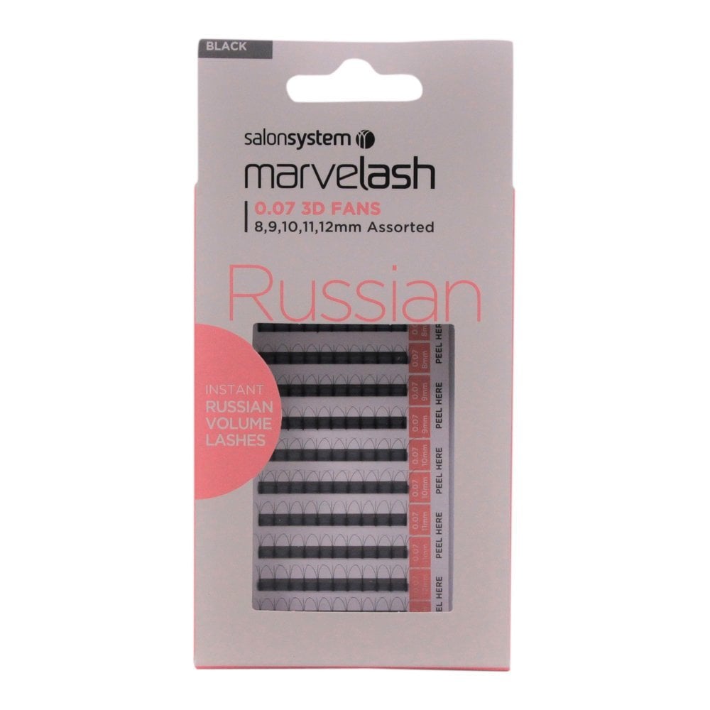 SALON SYSTEM Salon System Marvelash Russian 3D Fan 0.07 (Volume) - Assort