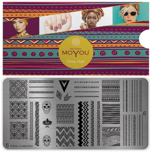 MoYou Nail Fashion XL Plates - Ethnic 6