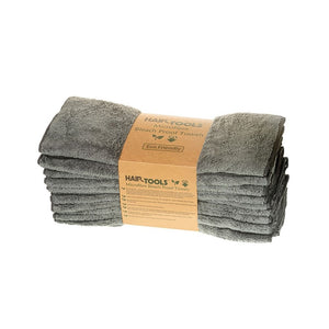 HairTools Microfibre bleach proof towels per doz - Steel Grey