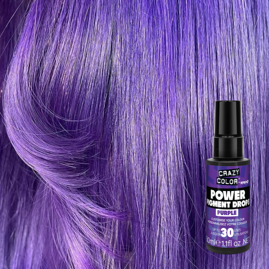 Crazy Color Power Pigment Drops 30ml - Purple