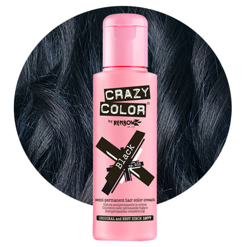 Crazy Color Hair Colour Creme 100ml - 30 Black