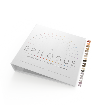 Epilogue color swatch book on a white background