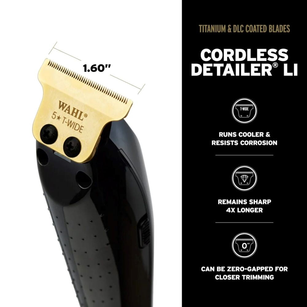 Wahl Black 5* Cordless Detailer Li – Trade Hair Supplies