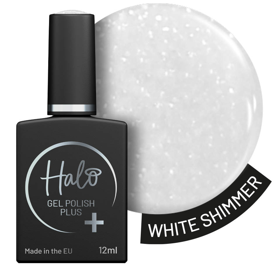 Halo Gel Polish Plus 12ml White Shimmer