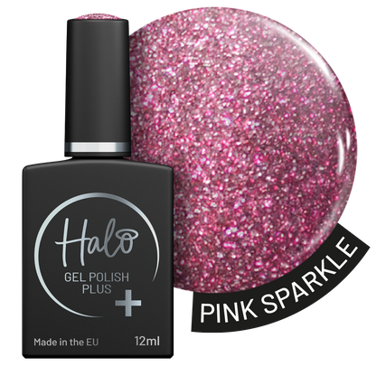 Halo Gel Polish Plus 12ml Pink Sparkle