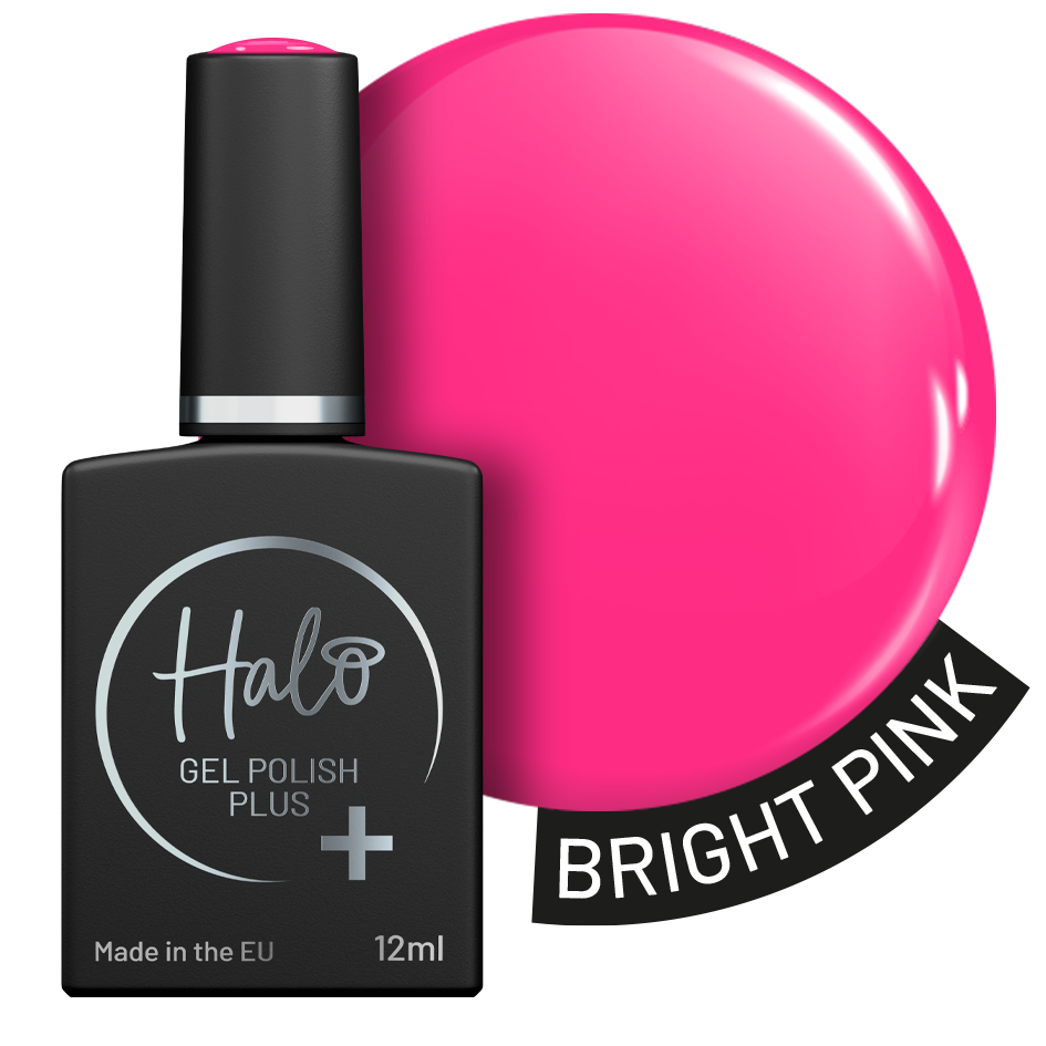 Halo Gel Polish Plus 12ml Bright Pink