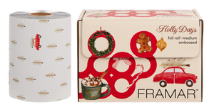 Framar Holly Days 320ft Embossed Roll