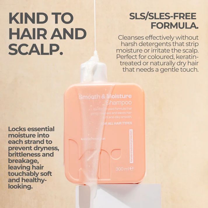 Keratin Revolution Smooth & Moisture Shampoo 300ml