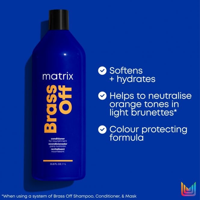 Matrix Brass Off Pigmented Blue Conditioner 1000ml