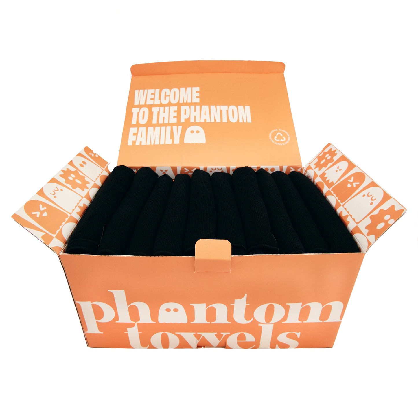 Phantom Towels Medium Black 10pk