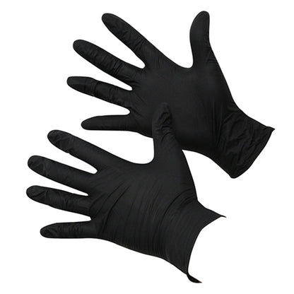 Nitrile BLACK Medium Gloves Box 100