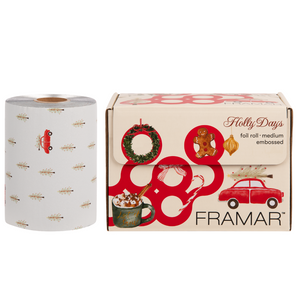 Framar Holly Days 320ft Embossed Roll