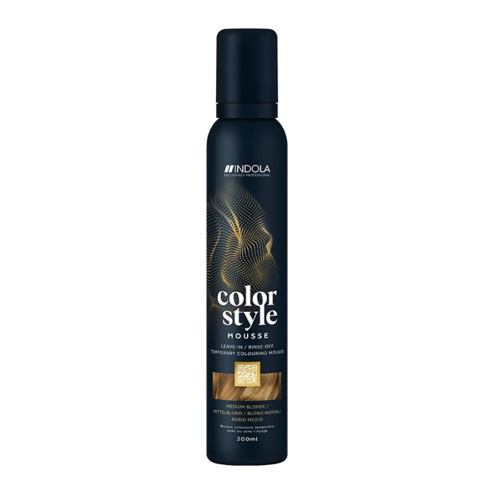 Indola Professional Color Style Mousse 200ml - Medium Blonde
