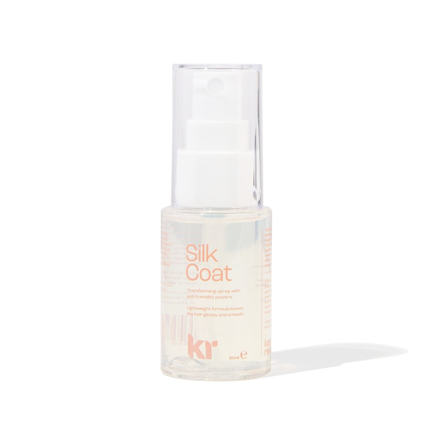 KMS Silk Coat hair product bottle on a white background