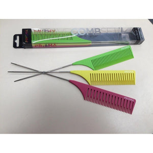 AGENDA Prisma Weave Comb Set - Extra Long Pintail 130mm