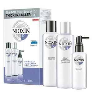 NIOXIN Kit 5 - For Chemically Treated Hair with Light Thinning