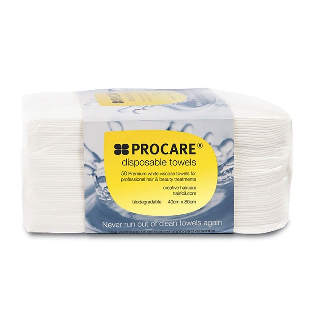 PROCARE Procare Disposable White Towels (50)