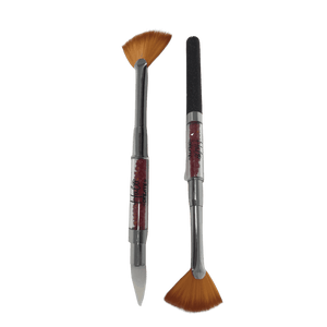 PURE NAILS Halo Create Combo Fan Brush &amp; Diamante Pick Up